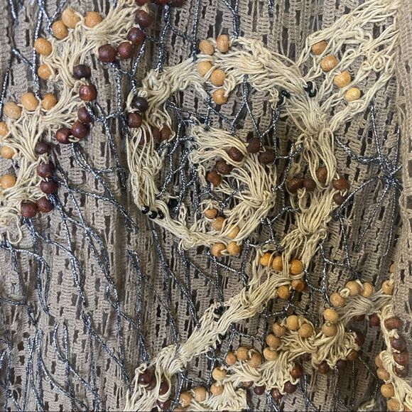 JL Studio by Jessica London Beaded Boho Vintage Vest - Picture 6 of 7